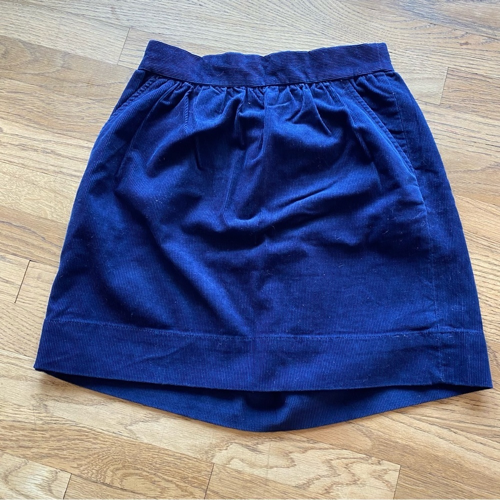 Girls Crewcuts corduroy navy blue skirt nwt size 12